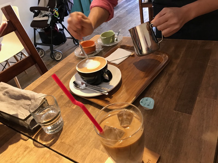 カフェアートがかわいいお店