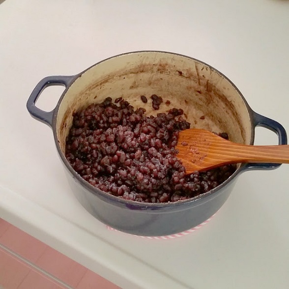 手作りあんこ。甘さも自分で調節できるからお勧め