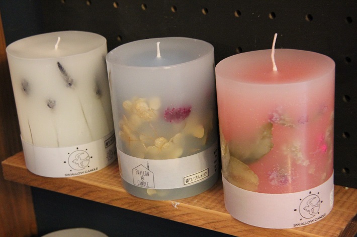 Swallow candleのオリジナルキャンドル