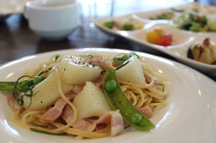 館内のイタリアンビュッフェレストラン「イル リストランテ Farm to the Table なめがた」のメニュー
