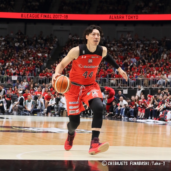 試合中の千葉ジェッツ伊藤俊亮選手