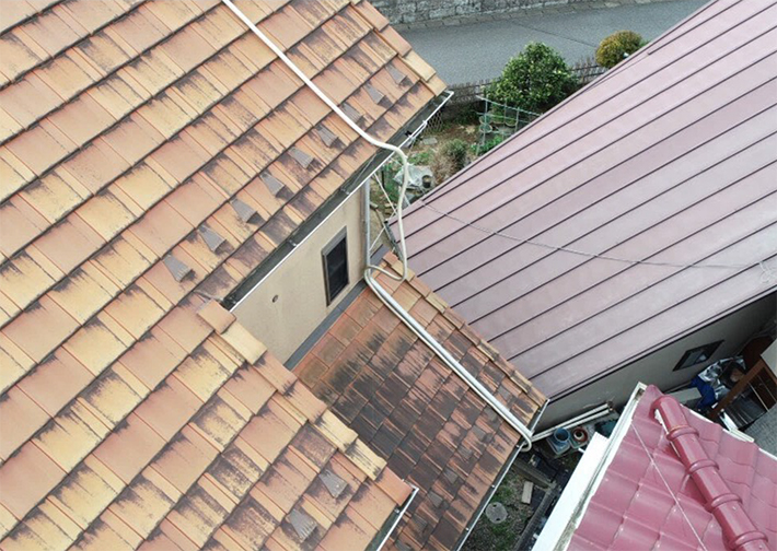 ドローンでの点検は、家の外壁の細かいところまで撮影できます