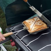 コールマン　ホットサンドイッチクッカー焼き跡