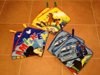 コストコ_ループ付スクールタオル(6枚セット¥998)