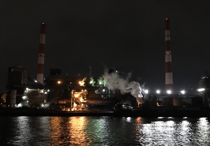 工場夜景クルーズ 五井火力発電所