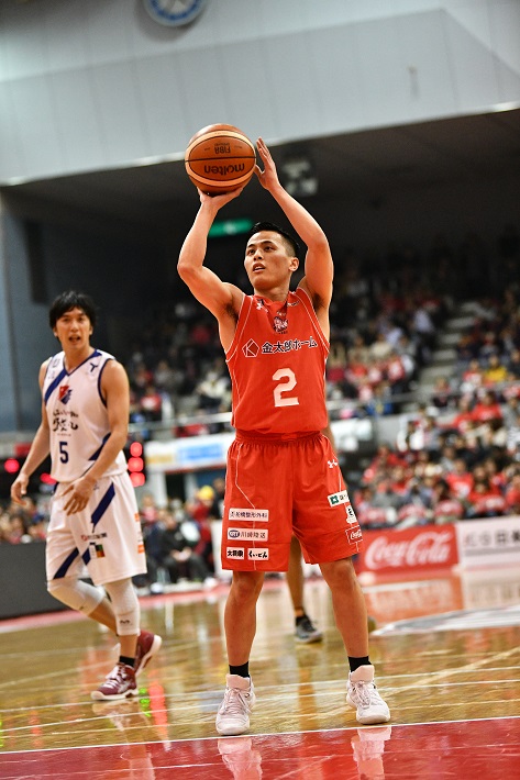 千葉ジェッツふなばし富樫選手シュート写真