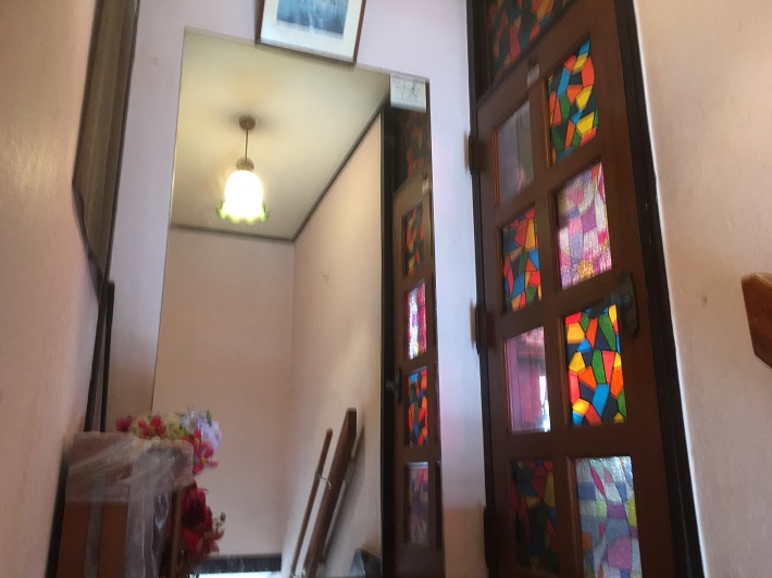 稲毛喫茶店 秋桜(コスモス) 踊り場