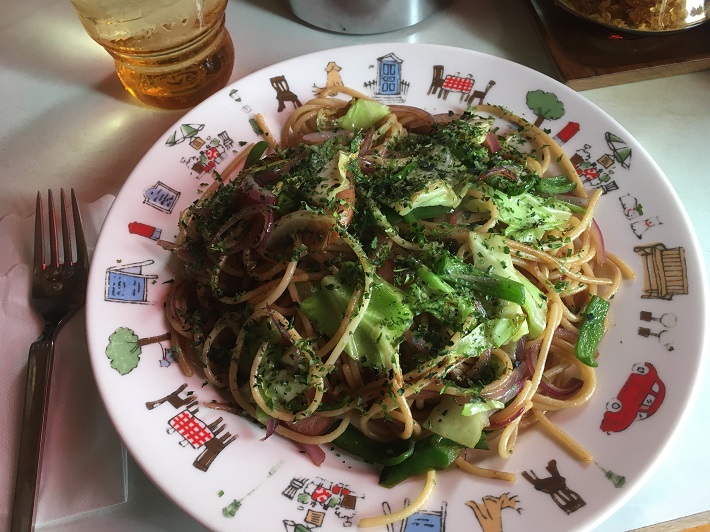 稲毛喫茶店 秋桜(コスモス) やきそばスパゲッティ
