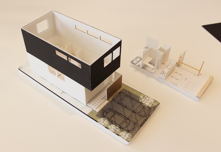 アールプラスハウス成田の新築一戸建ての模型